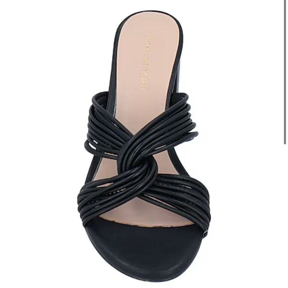 Stuart Weitzman | Twist Block Nappa Leather Sandals Size 8 - Picture 2 of 7